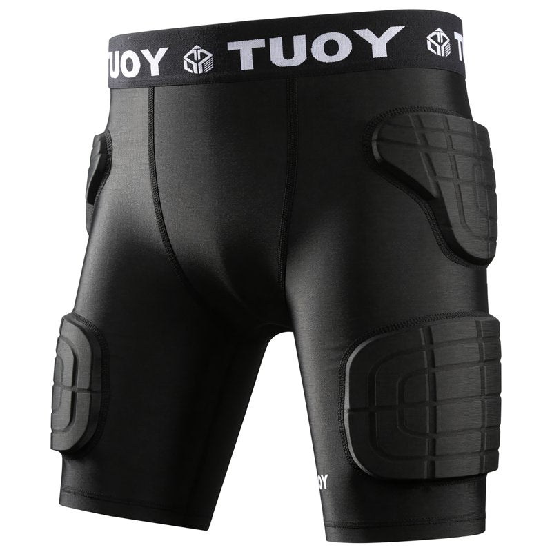 Youth Padded Football Shorts with Impact-Absorbing Protection - All Sizes