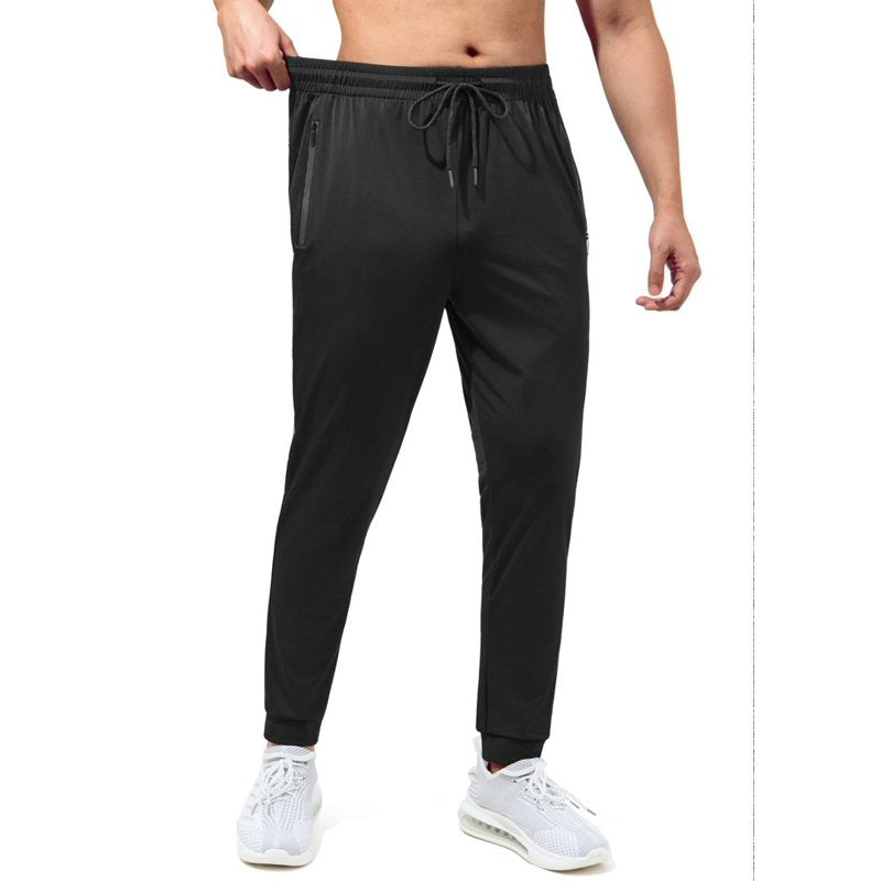 Men's Slim Fit Joggers with Zipper Pockets for Gym & Activewear