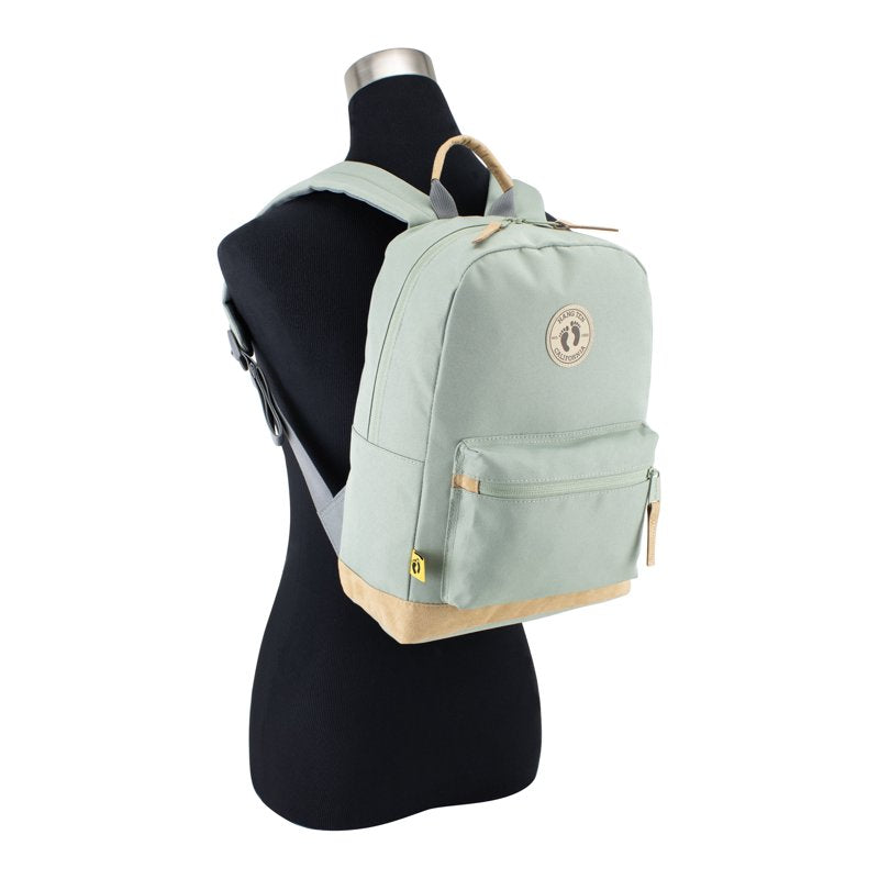 Mini Backpack with Water-Resistant Bottom & Padded Straps - Seagrass