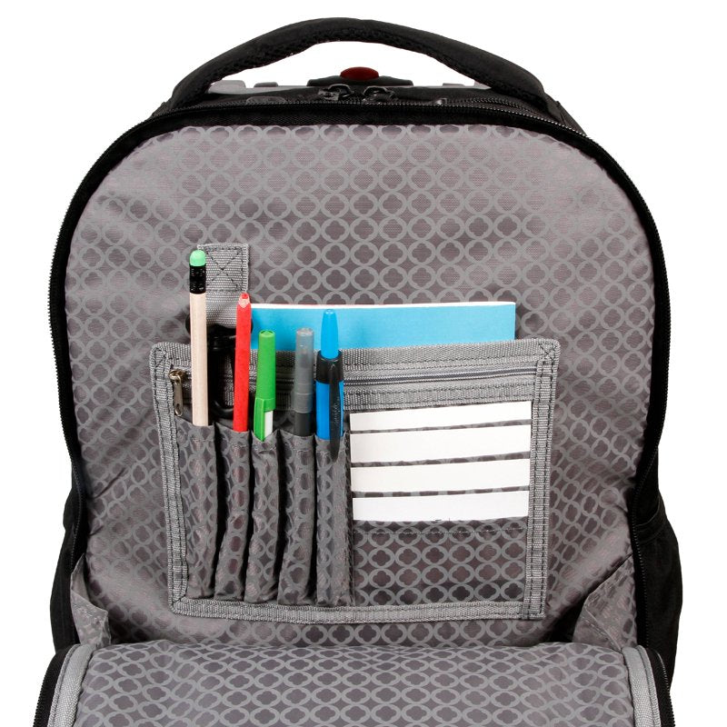 Kids Rolling Backpack with Detachable Lunch Bag - School Travel Gear