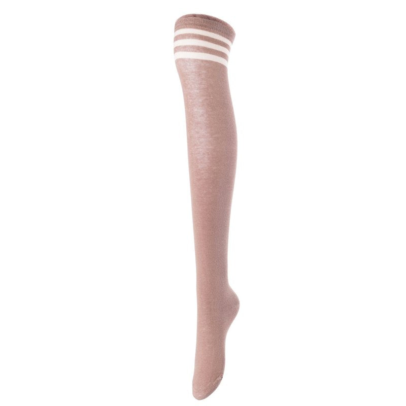 Over Knee High Cotton Boot Socks Pack of 5 - Casual Thigh High Stockings for Women & Teens