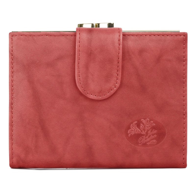 Women's Leather Card Organizer Wallet - Double Cardex with 15 Slots