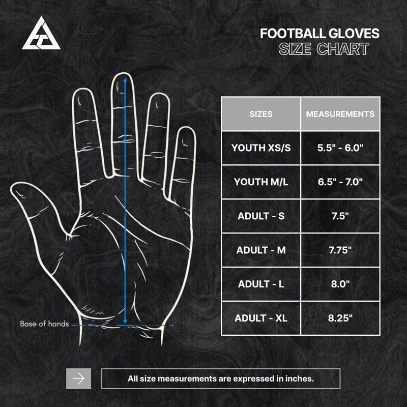 Football Receiver Gloves for Adults & Youth | High-Grip, Breathable, Durable
