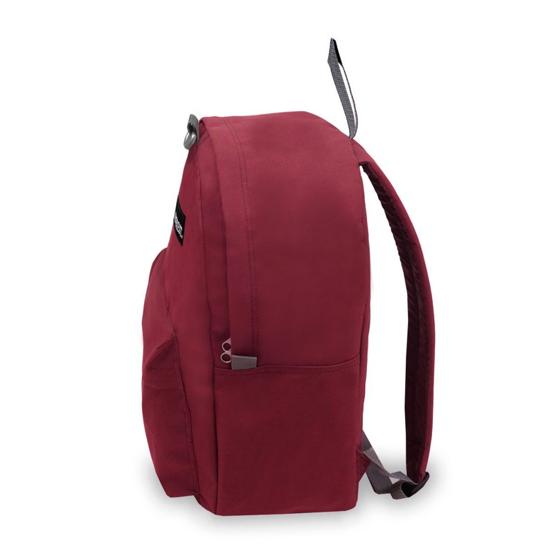 Unisex 16.5-inch Classic Backpack for School Work Travel Burgundy All Colors