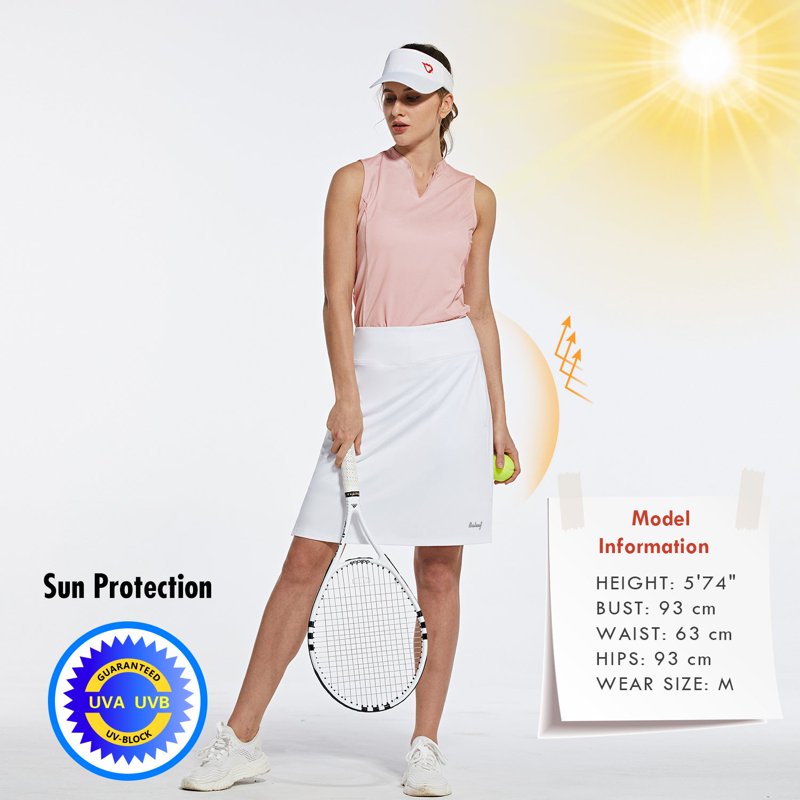 Women's Athletic Skorts with Pockets - Modest Golf & Casual Skirt