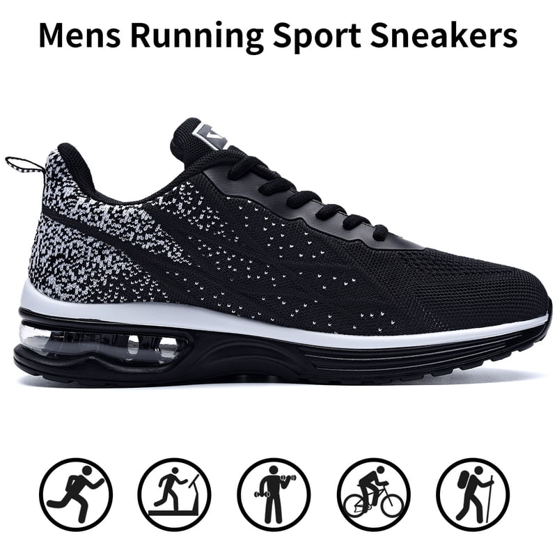 Men's Trail Running Shoes Lightweight Breathable Athletic Sneakers for Walking & Gym