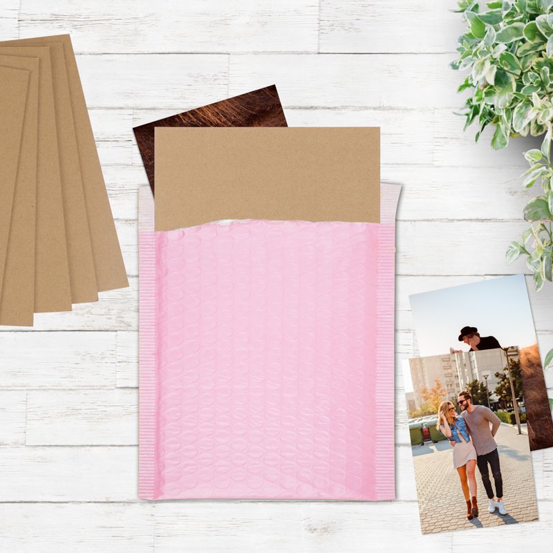 50 Pack Corrugated Cardboard Sheets 8x10 Flat Shipping Mailer Inserts