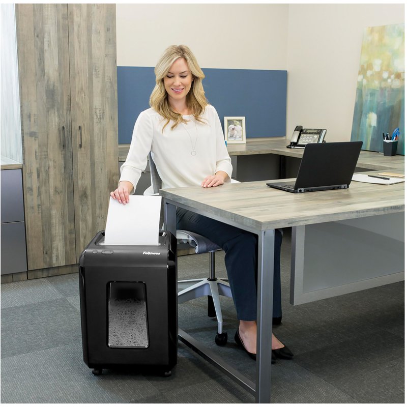 Cross-Cut Paper Shredder for Office Security 18 Sheets with Safety & Quiet Features