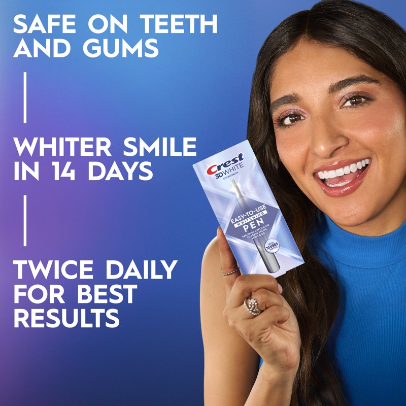 Crest 3DWhite Whitening Gel Pen, Easy-to-Use Pen, 4 mL