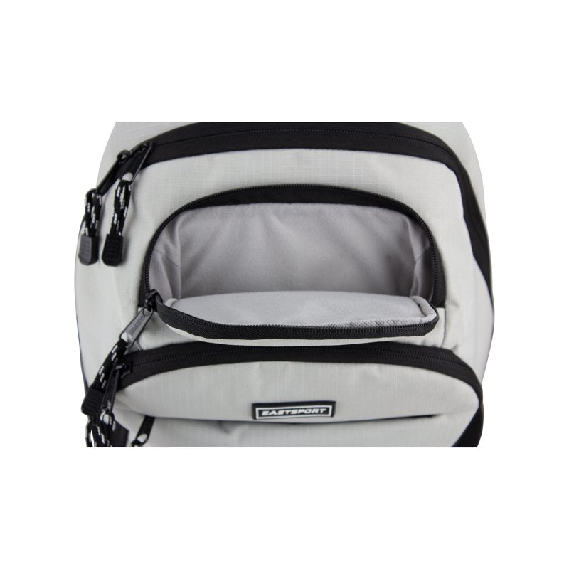 Unisex 17-Inch Lifestyle Backpack with Laptop & Sunglasses Pockets — Light Khaki