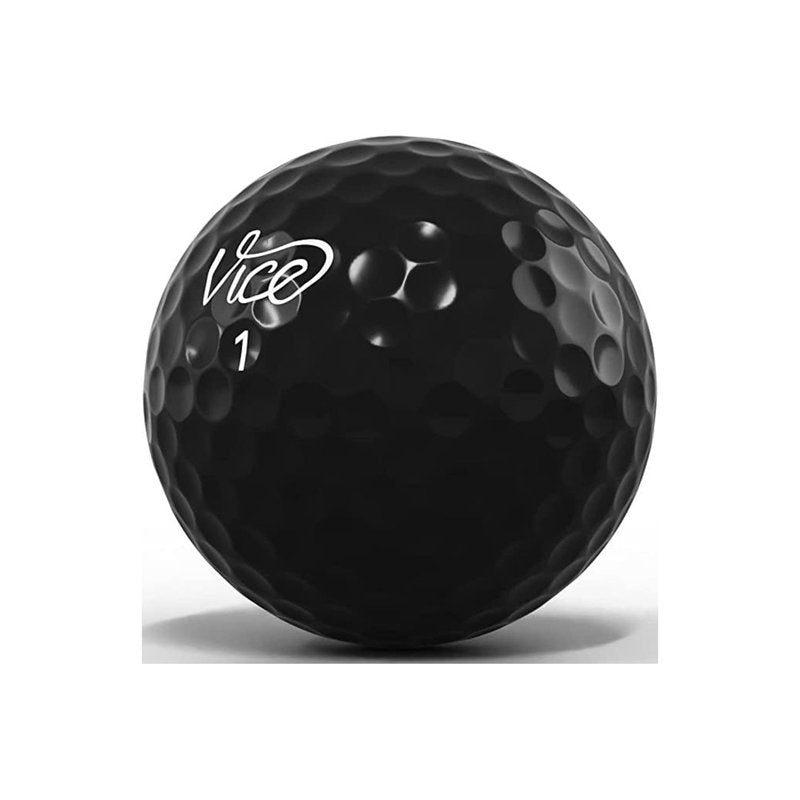 Limited Edition Pro Plus Golf Balls - Black 12 Pack | High Spin & Control
