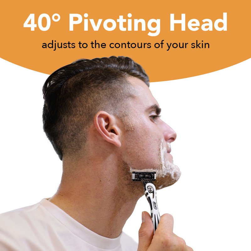 Disposable Men's Razor with 5 Blades - Pack of 10