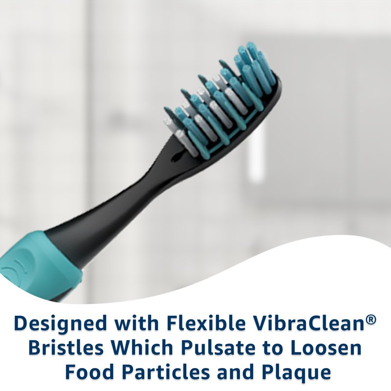Deep Cleaning Vibrating Toothbrush Set - Soft Bristles, Multi-Color