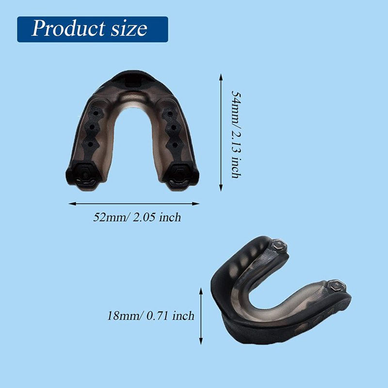 Moldable Sports Mouthguard for Braces - Football, Hockey, Basketball, & More, 2 Pieces