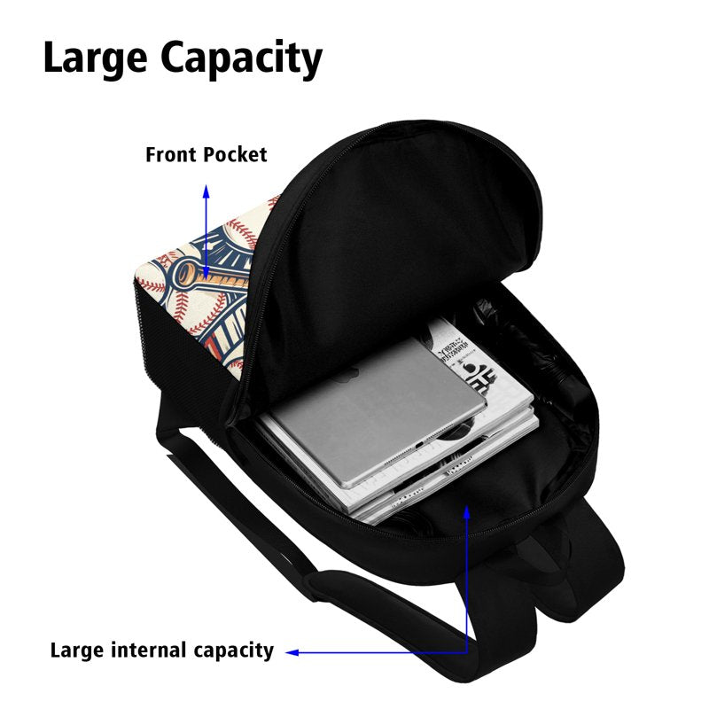 3-Piece Stylish Backpack Set with Insulated Lunch Tote and Pencil Case - Durable Water-Resistant School Bag for Outdoor & Commute