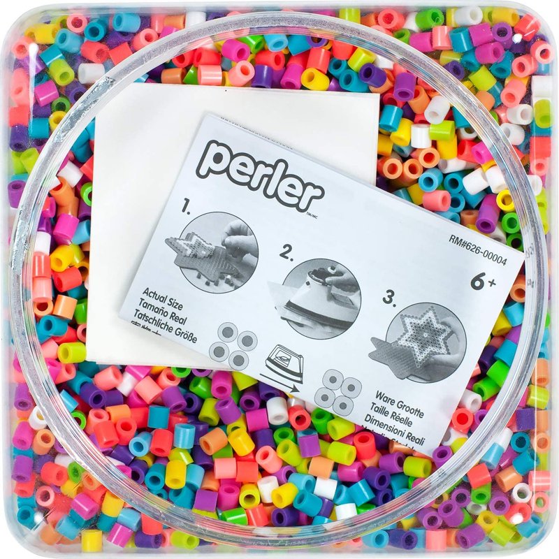 Perler Beads Summer Mix - 11,000 Tropical Craft Beads for Kids & DIY