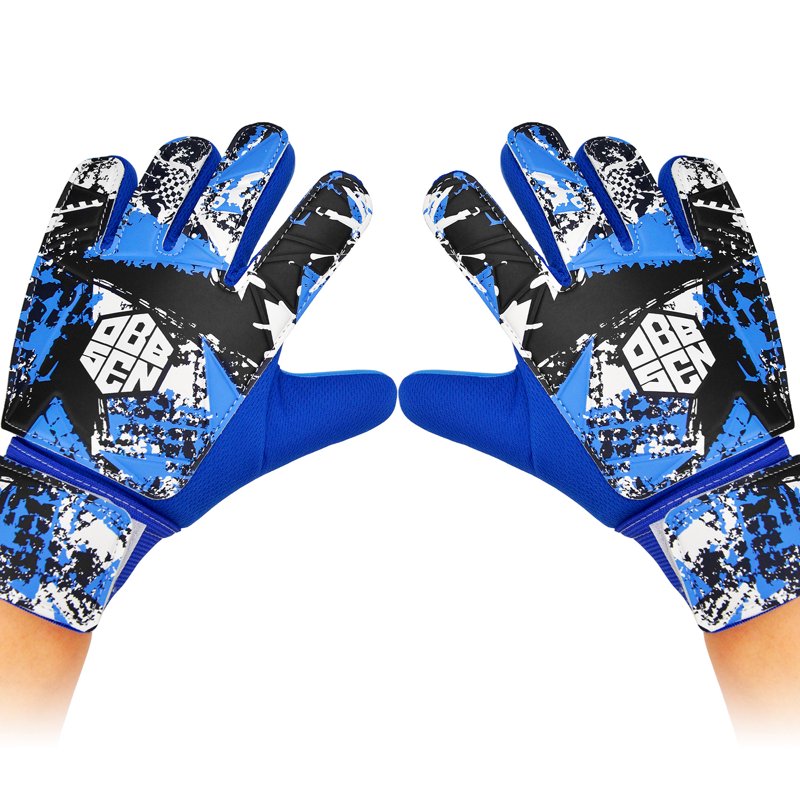 Obbsen Kids Goalkeeper Gloves with Grips Palms - Blue Impact, Variation 5