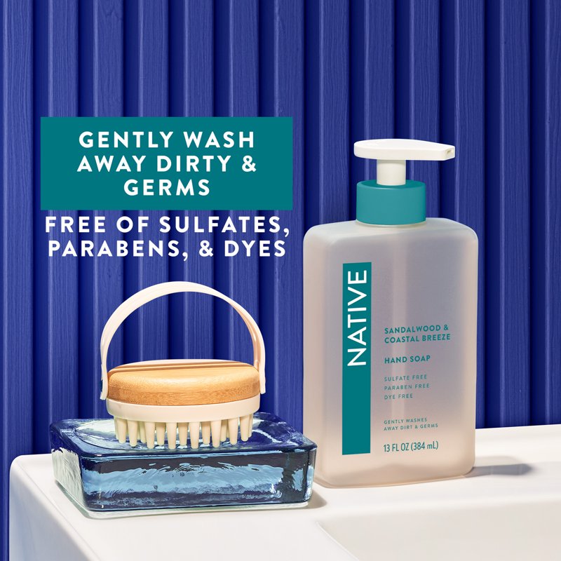 Liquid Hand Soap with Sandalwood & Coastal Breeze Scent - 2 Pack