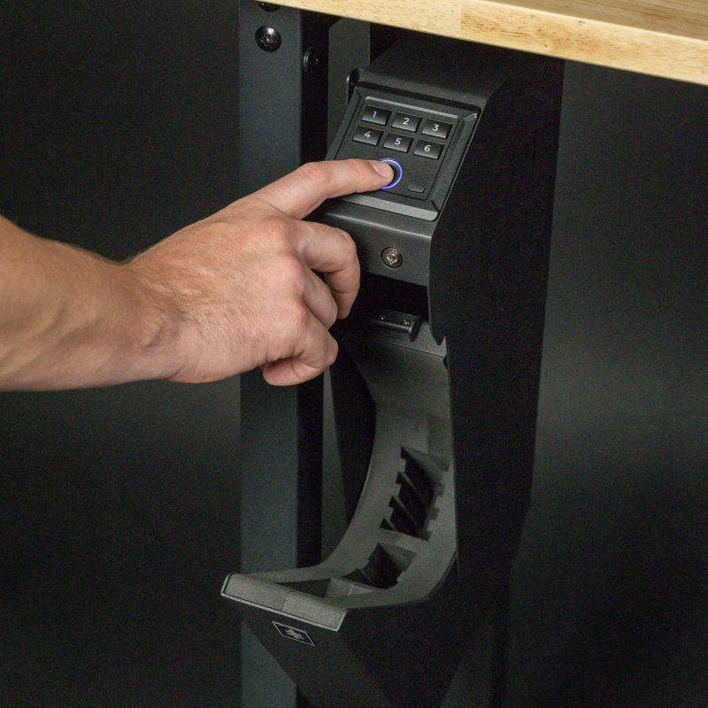 Biometric Gun Safe with Fingerprint & Emergency USB-C Power - Holds 1 Pistol