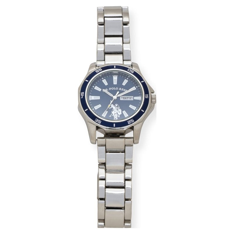 Men's Analog Watch with Navy Dial - Classic Quartz Timepiece