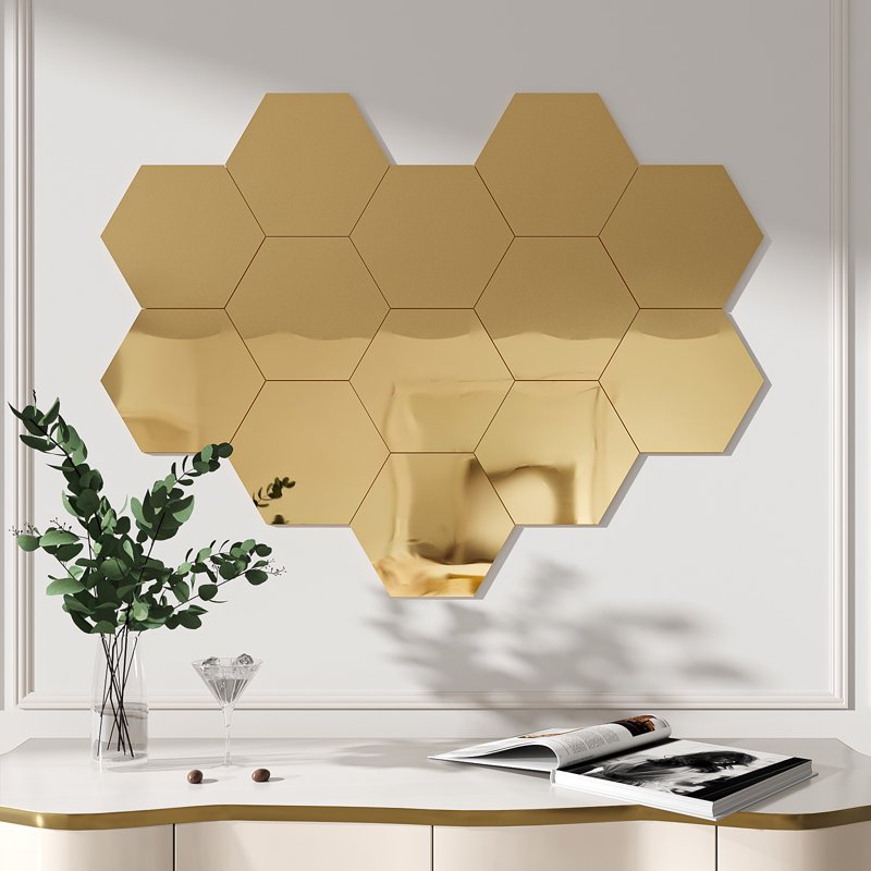 Metallic Gold Mirror Vinyl Wrap Roll - Peel & Stick Wall & Furniture Decor
