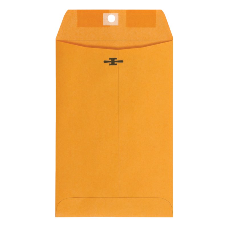 6 x 9 Brown Kraft Clasp Envelopes - 28lb Document Mailers, 100 Pack