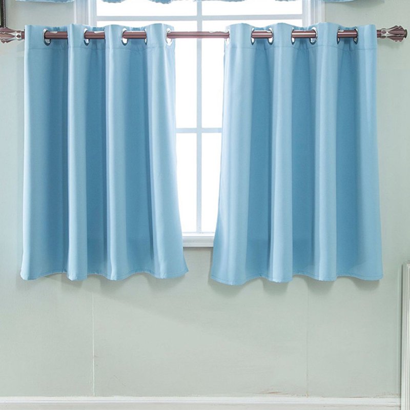 Blackout Window Curtains 2 Pack, Adjustable Length, Thermal Insulated Drapes for Bedroom, Kitchen, Bathroom, Basement - 29x36 In
