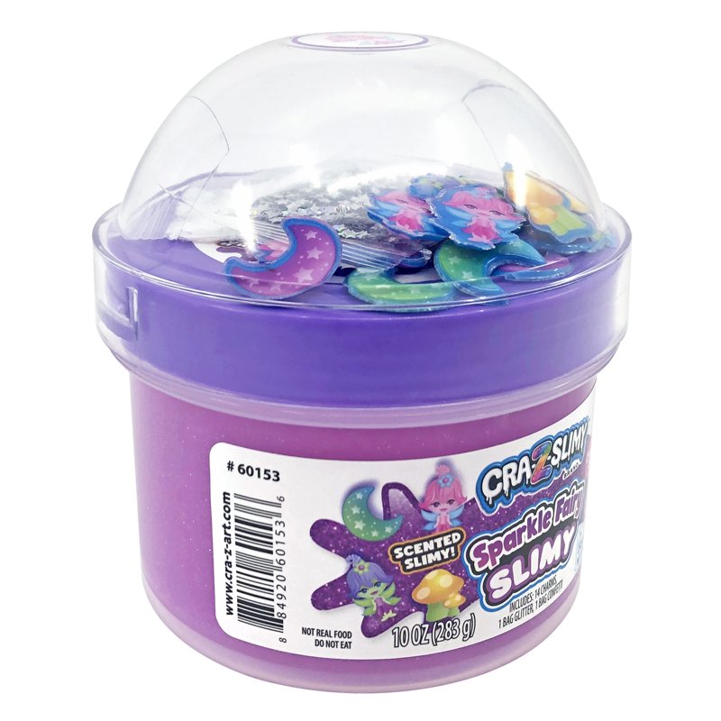 Kids Slime Toy with Glitter and Charms - Stretchy Fairy Slime for Ages 6+