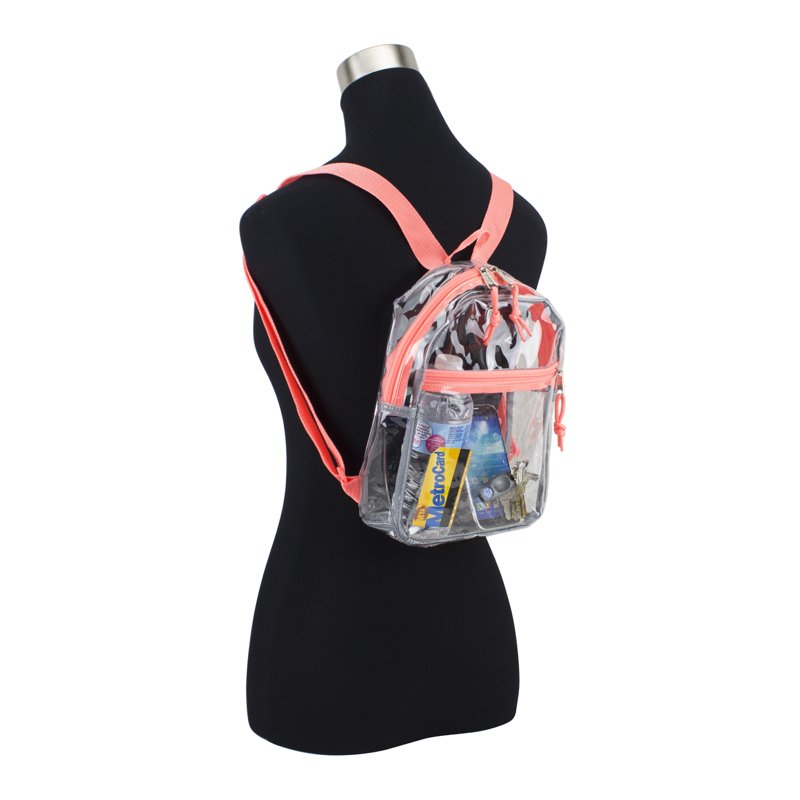 Unisex Clear Mini Backpack for Sports, Events & Travel - Lightweight & Durable