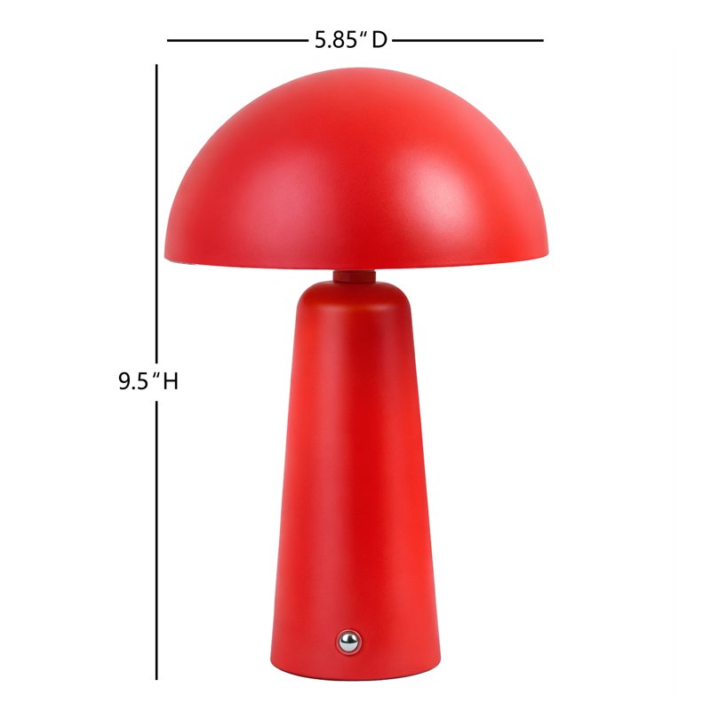 Rechargeable LED Table Lamp with Dimmable Touch Control - Modern Dome Design