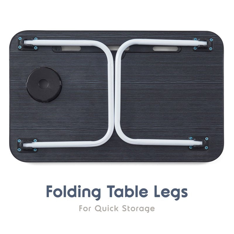 Lammaloe Foldable Lap Desk – Portable Lightweight Laptop Table for Bed & Couch (S)