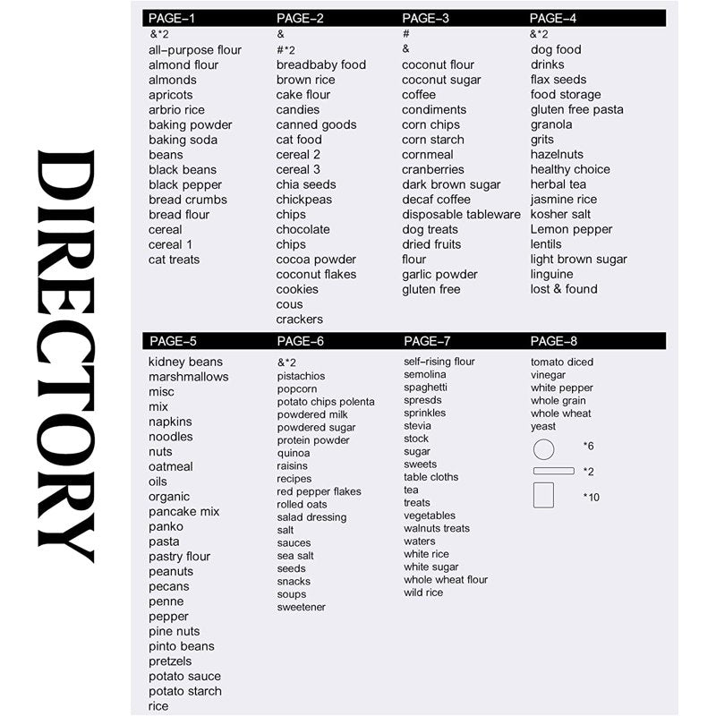 168pcs Food Container Labels for Pantry & Jars - Waterproof & Oil-Resistant