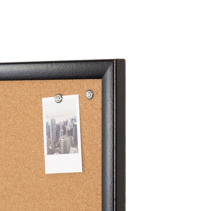 U Brands Cork Bulletin Board 36 x 24 Inches with Black MDF Frame