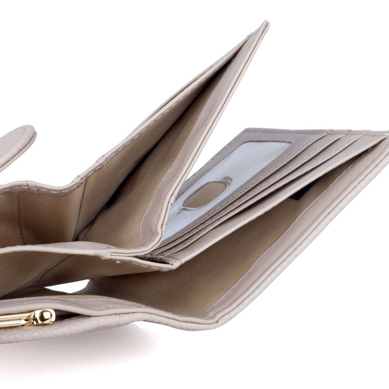 Vegan Leather RFID Wallet for Women with 15 Card Slots & Expandable Design