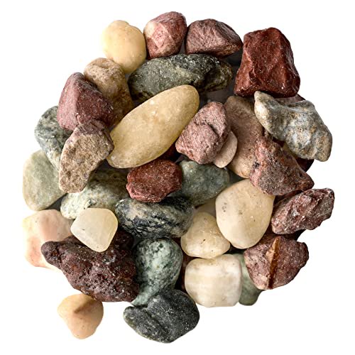 12 Pack Decorative Marble River Rocks for Home Decor, Vase Fillers & Centerpieces