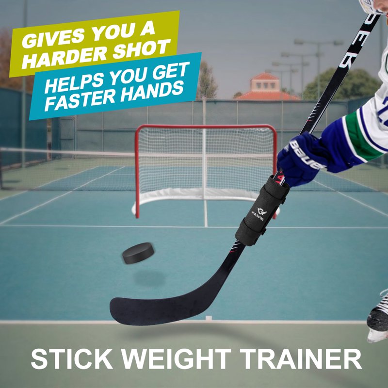 Hockey Stick Weight Training Aid for Stick Handling and Shooting Improvement