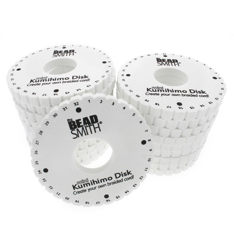 Kumihimo Braiding Disks Set - 4.5 Inch Foam Jewelry Making Tools