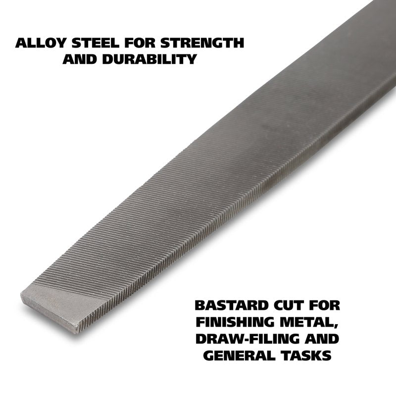 10-Inch Steel Mill File for Sharpening Saws, Knives & Tools