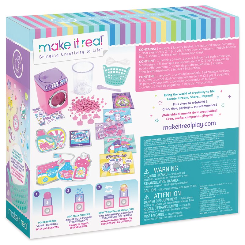 DIY Bead Jewelry Kit with Spin & Clean Beads for Kids 8+