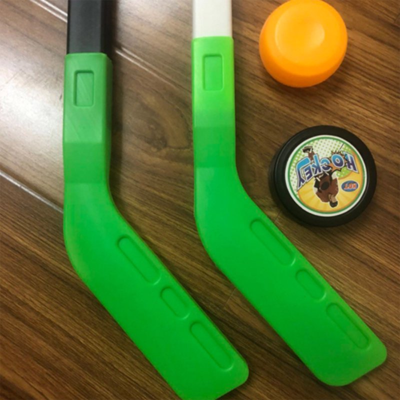Kids Hockey Stick and Ball Set - Indoor & Outdoor Street Hockey Equipment - Adjustable Height Stick, Puck Included