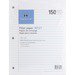 3-Hole Punched White Filler Paper for Binders, 16 lb, 150 Sheets