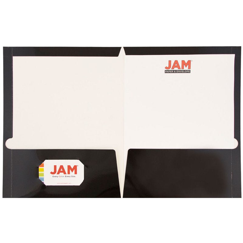 Black Laminated Two Pocket Folder Bulk 50 - Office Organization