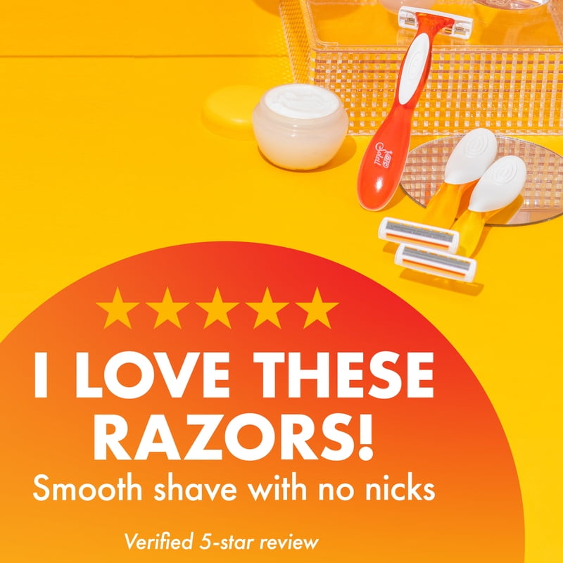 Women's Disposable Razor Set with 3 Blades and Aloe Vera - 4 Pack