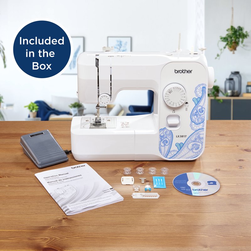Brother 17-Stitch Mechanical Sewing Machine Portable and Beginner-Friendly
