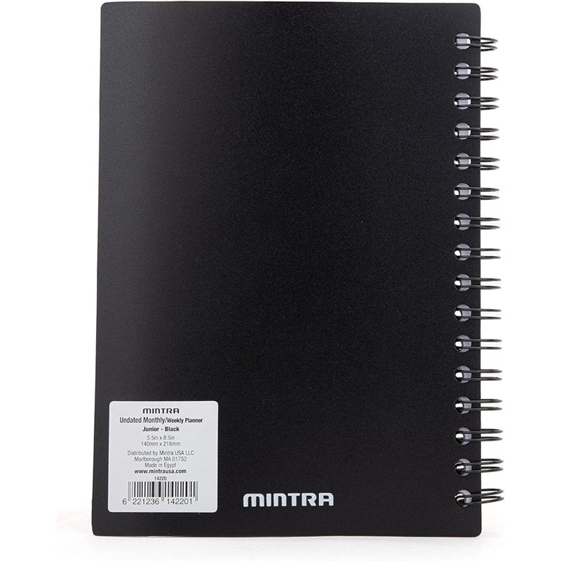 Undated Weekly Monthly Planner for Office - Letter & Junior Sizes