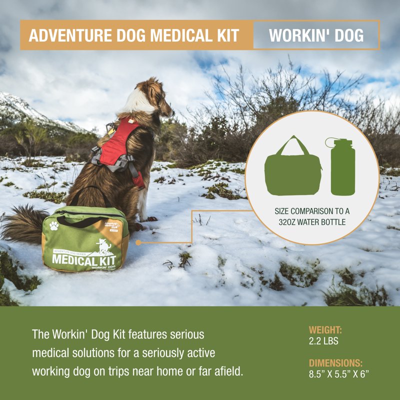 Dog First Aid Kit with Wound Care Supplies for Pets