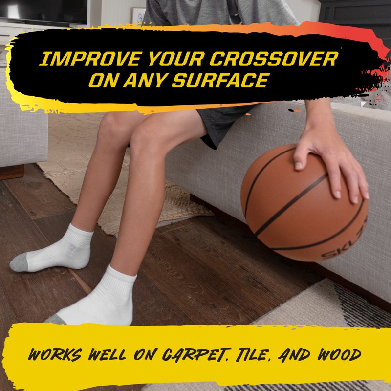Indoor Training Basketball - Official Size 29.5 Inch Foam Dribbling Ball for Home Use
