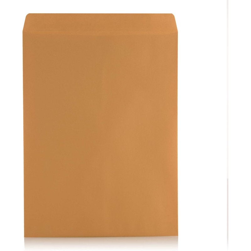 Self-Seal Brown Kraft Catalog Envelopes 10x13 Inches - Security Mailing Pack