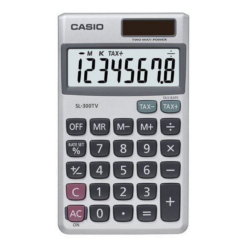 2 Pack Handheld Solar & Battery Powered Calculators with Large Display