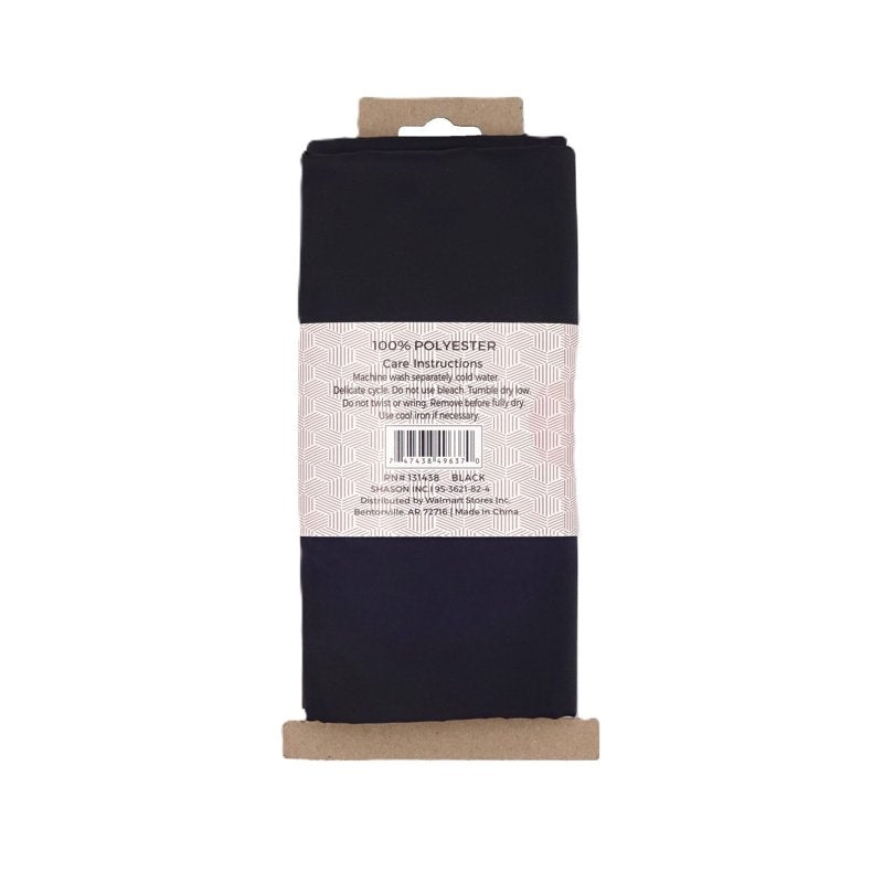 Black Lining Fabric 58/60 Inch Wide 2 Yards Precut Polyester for Garments